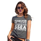 Womens Funny Tshirts May Your Sea Be Smooth Women's T-Shirt Medium Dark Grey