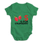 S Is For Strawberry Baby Unisex Baby Grow Bodysuit