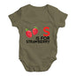 S Is For Strawberry Baby Unisex Baby Grow Bodysuit