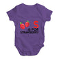 S Is For Strawberry Baby Unisex Baby Grow Bodysuit