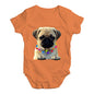 Pug In A Scarf Baby Unisex Baby Grow Bodysuit
