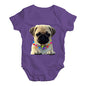 Pug In A Scarf Baby Unisex Baby Grow Bodysuit