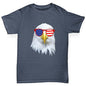 American Flag Sunglasses Eagle Boy's T-Shirt