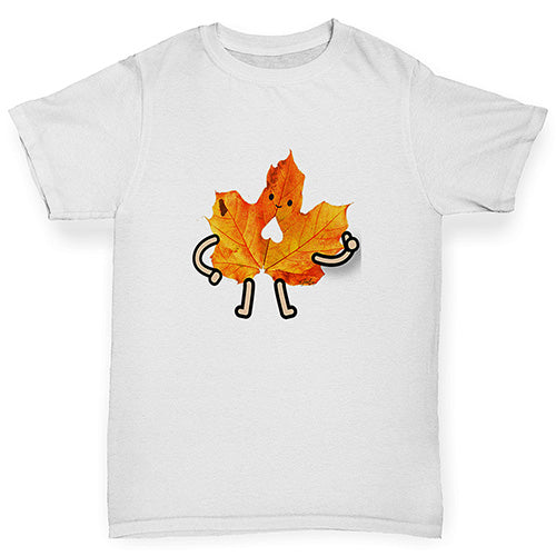 Friendly Maple Leaf Boy's T-Shirt