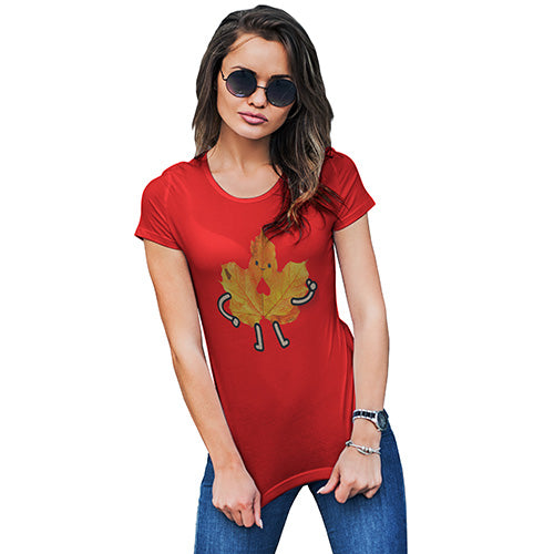 Friendly Maple Leaf Women's T-Shirt 