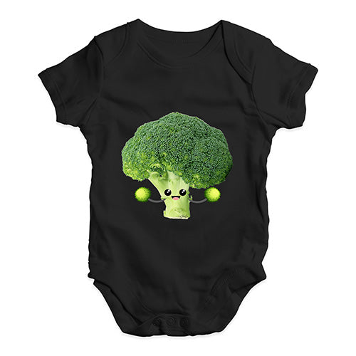 Funny Infant Baby Bodysuit Onesies Cute Cheerleader Brocolli Baby Unisex Baby Grow Bodysuit New Born Black