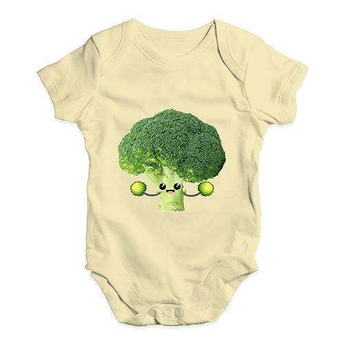 Funny Infant Baby Bodysuit Onesies Cute Cheerleader Brocolli Baby Unisex Baby Grow Bodysuit 0 - 3 Months Lemon