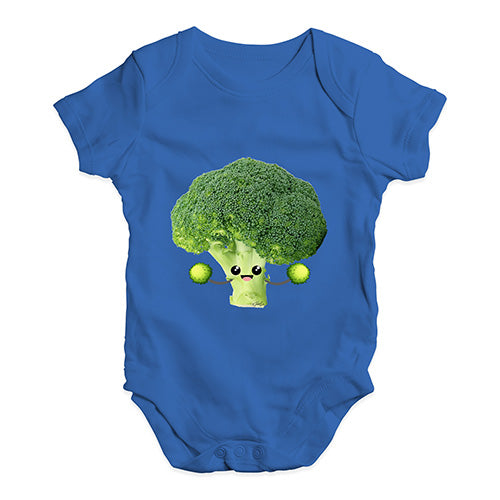 Babygrow Baby Romper Cute Cheerleader Brocolli Baby Unisex Baby Grow Bodysuit 6 - 12 Months Royal Blue