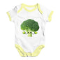 Babygrow Baby Romper Cute Cheerleader Brocolli Baby Unisex Baby Grow Bodysuit 18 - 24 Months White Yellow Trim