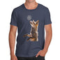 Mens Funny Sarcasm T Shirt Snowflake Fox Men's T-Shirt X-Large Navy