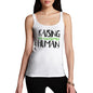 Funny Tank Top Raising An Awesome Human Women's Tank Top Large White
