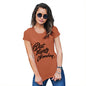 Womens Funny Sarcasm T Shirt Diet Starts Monday Women's T-Shirt Small Orange