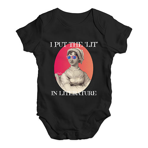 I Put The Lit In Literature Baby Unisex Baby Grow Bodysuit