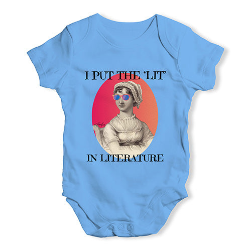I Put The Lit In Literature Baby Unisex Baby Grow Bodysuit