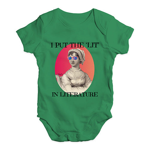 I Put The Lit In Literature Baby Unisex Baby Grow Bodysuit