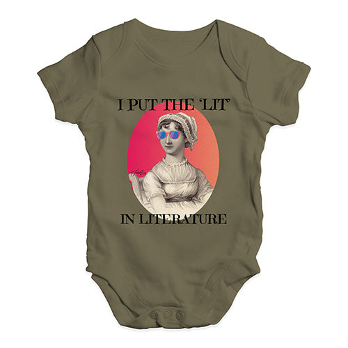 I Put The Lit In Literature Baby Unisex Baby Grow Bodysuit