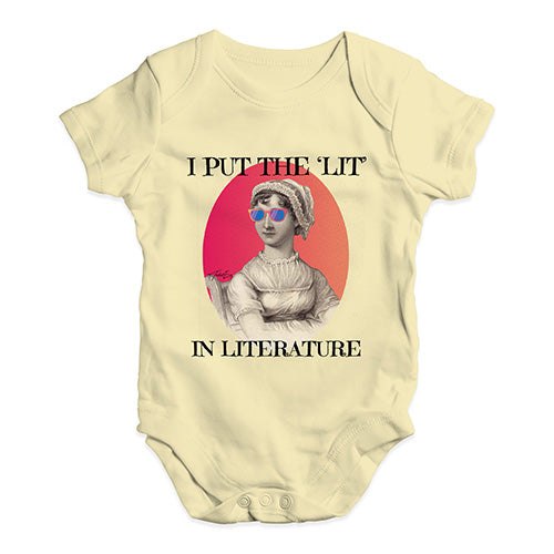 I Put The Lit In Literature Baby Unisex Baby Grow Bodysuit
