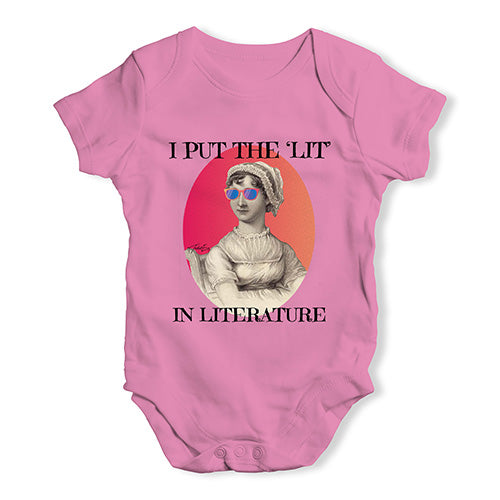 I Put The Lit In Literature Baby Unisex Baby Grow Bodysuit