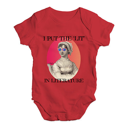 I Put The Lit In Literature Baby Unisex Baby Grow Bodysuit