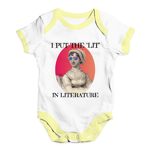 I Put The Lit In Literature Baby Unisex Baby Grow Bodysuit