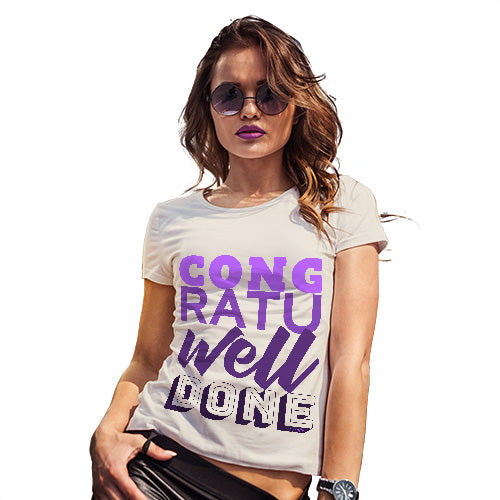 Congratuwelldone Purple Women's T-Shirt 