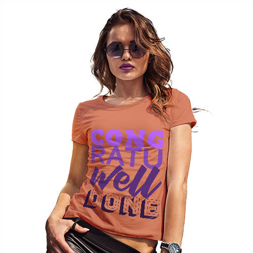 Congratuwelldone Purple Women's T-Shirt 