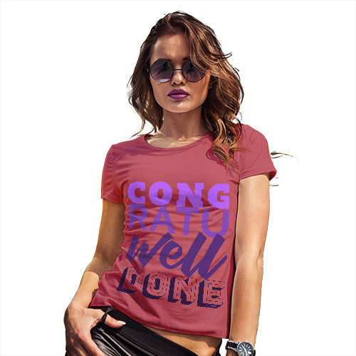 Congratuwelldone Purple Women's T-Shirt 