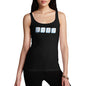 Funny Tank Top For Mum Keyboard Nerd Women's Tank Top Large Black