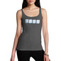 Funny Tank Top For Women Sarcasm Keyboard Nerd Women's Tank Top Small Dark Grey