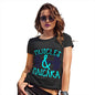 Womens Humor Novelty Graphic Funny T Shirt Muscles And Mascara Women's T-Shirt Small Black