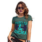 Womens Novelty T Shirt Christmas Muscles And Mascara Women's T-Shirt Small Bottle Green