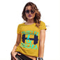 Womens Novelty T Shirt Christmas Muscles And Mascara Women's T-Shirt Large Yellow