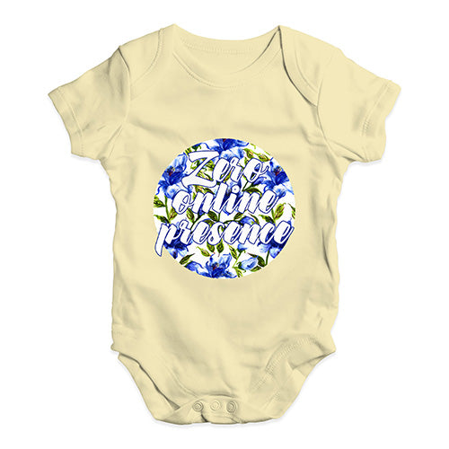 Zero Online Presence Baby Unisex Baby Grow Bodysuit