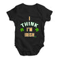 St Patricks Day I Think I'm Irish Baby Unisex Baby Grow Bodysuit
