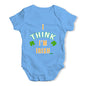 St Patricks Day I Think I'm Irish Baby Unisex Baby Grow Bodysuit