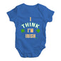 St Patricks Day I Think I'm Irish Baby Unisex Baby Grow Bodysuit