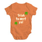 St Patricks Day Irish To Meet Ya Baby Unisex Baby Grow Bodysuit