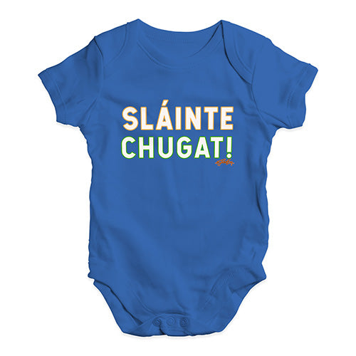 St Patricks Day Slainte Chugat Baby Unisex Baby Grow Bodysuit