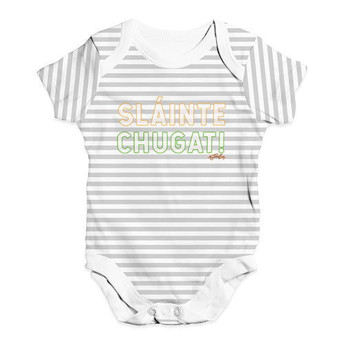 St Patricks Day Slainte Chugat Baby Unisex Baby Grow Bodysuit