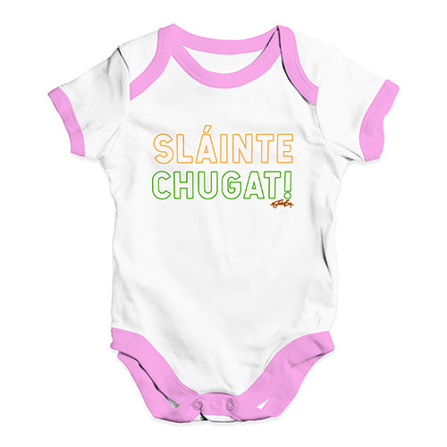 St Patricks Day Slainte Chugat Baby Unisex Baby Grow Bodysuit