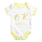 Everything Will Be OK Baby Unisex Baby Grow Bodysuit