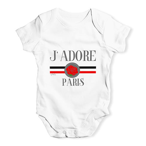 J'Adore Paris Baby Unisex Baby Grow Bodysuit