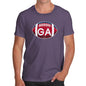 Funny Tshirts For Men GA Georgia State Football Men's T-Shirt Small Plum