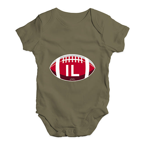 IL Illinois State Football Baby Unisex Baby Grow Bodysuit