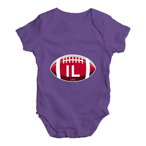 IL Illinois State Football Baby Unisex Baby Grow Bodysuit