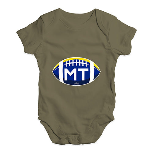 MT Montana State Football Baby Unisex Baby Grow Bodysuit