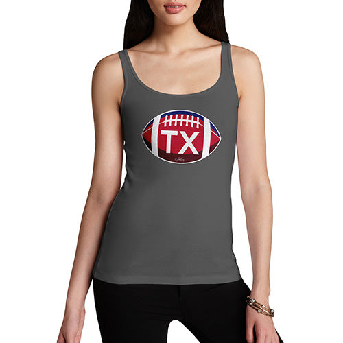 Funny Tank Top For Women Sarcasm TX Texas State Football Women's Tank Top Medium Dark Grey