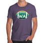 Funny Gifts For Men WA Washington State Football Men's T-Shirt Large Plum