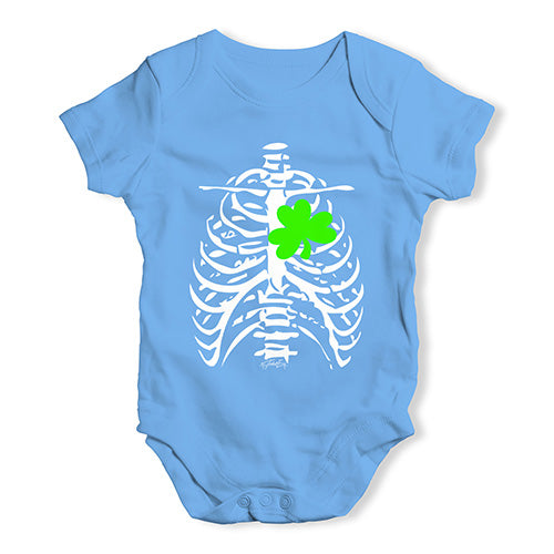 Irish X-Ray Shamrock Heart Baby Unisex Baby Grow Bodysuit