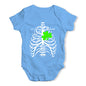 Irish X-Ray Shamrock Heart Baby Unisex Baby Grow Bodysuit